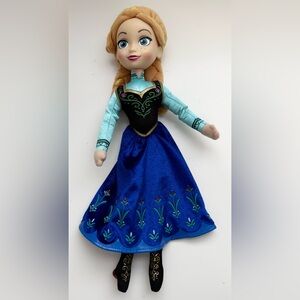 14” Disney Princess Frozen Anna Hard Headed Plush Doll